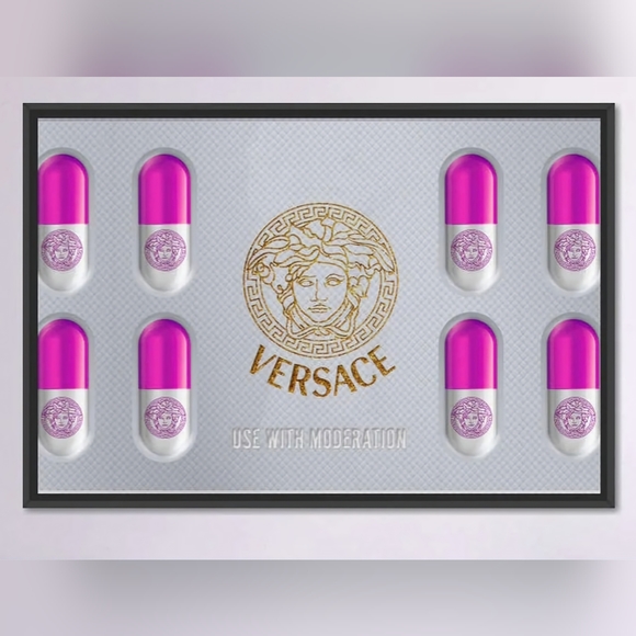 Versace 11"×17" Framed Wall Art - Picture 2 of 3
